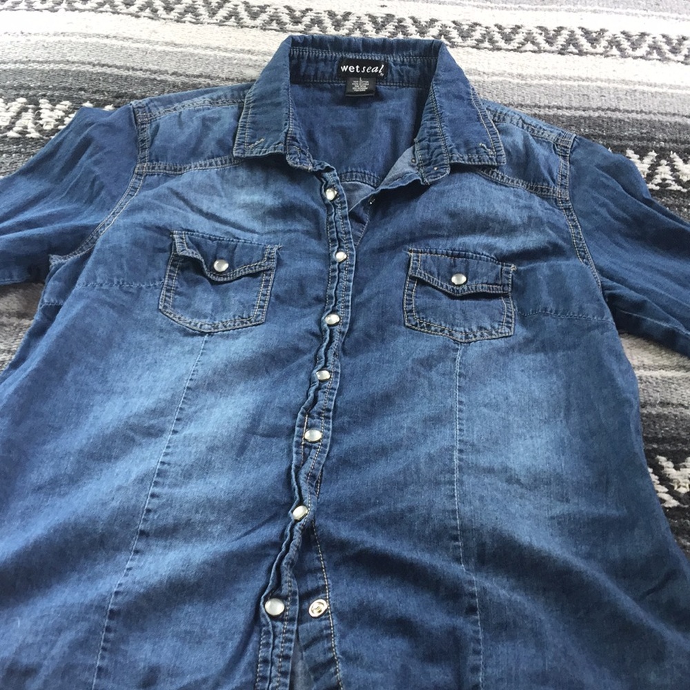 Denim Button Up -1